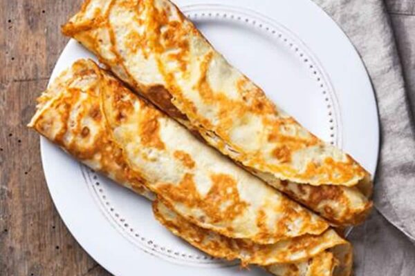 Crêpes salées aux lardons champignons au thermomix