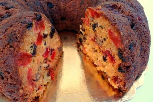 Pudding aux fruits confits au thermomix