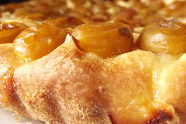 Tarte briochée aux mirabelles au thermomix