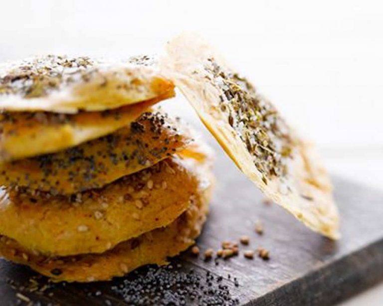 Tuiles au sésame et graines de pavot au thermomix