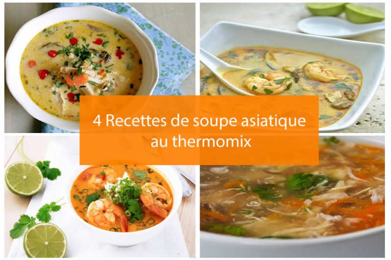 4 Recettes de soupe asiatique au thermomix Soupe au Thermomix
