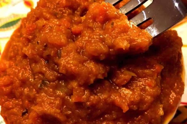 Caviar d'aubergine aux poivrons au thermomix