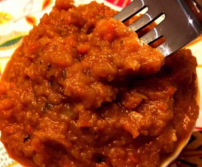 Caviar d'aubergine aux poivrons au thermomix