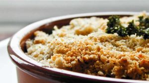 Crumble courgettes fromage ail et fines herbes au thermomix