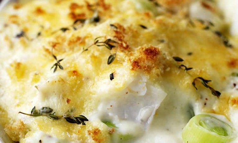 Gratin de poireaux au poisson au thermomix
