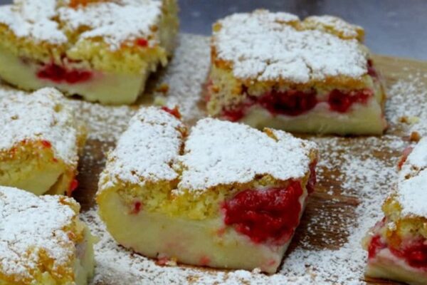 Gâteau magique framboise au thermomix