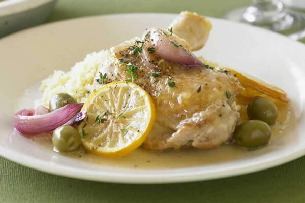 Poulet aux olives au thermomix