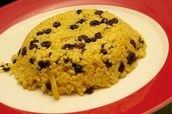 Riz au curry et raisins secs au thermomix
