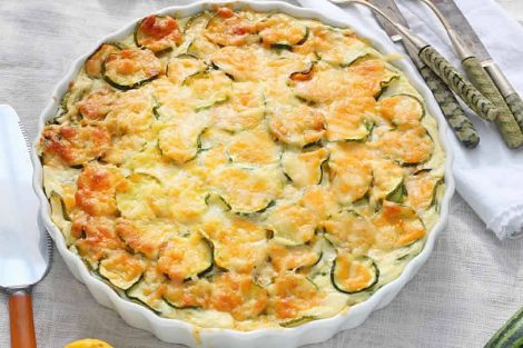 Tarte aux courgettes jambon fromage au thermomix