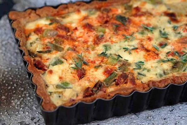 Tarte aux tomates ricotta et chorizo au thermomix