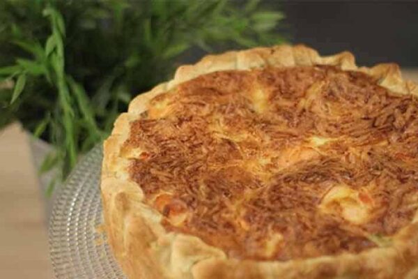 Tarte poireaux saumon au thermomix