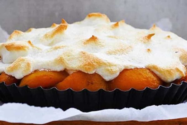 Tarte à l'abricot meringuée au thermomix