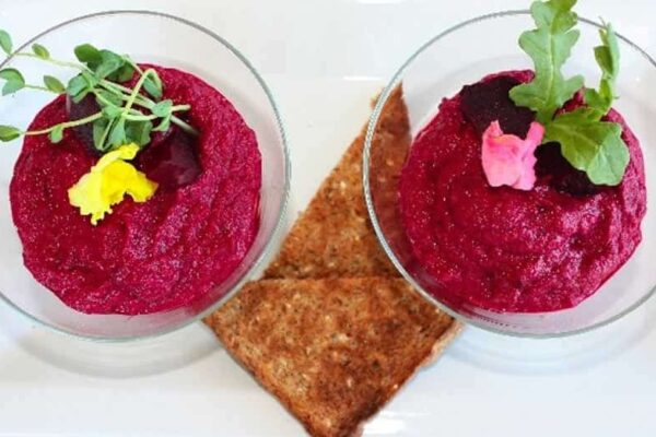 Verrines de betteraves et chèvre au thermomix