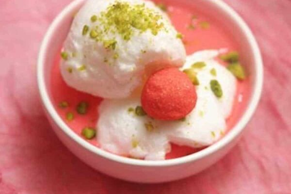 Îles flottantes aux fraises au thermomix