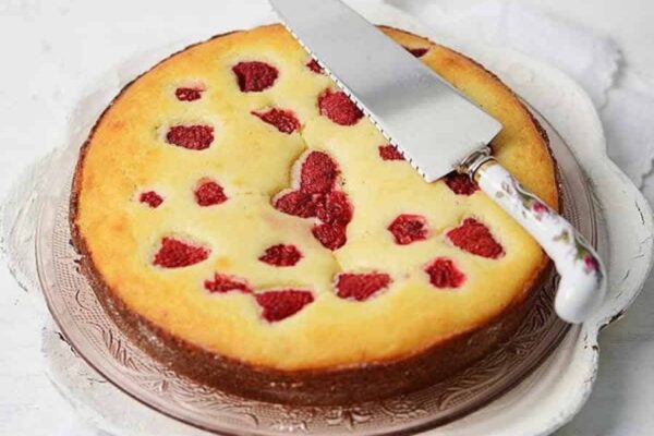 Flan à la ricotta et framboises au thermomix