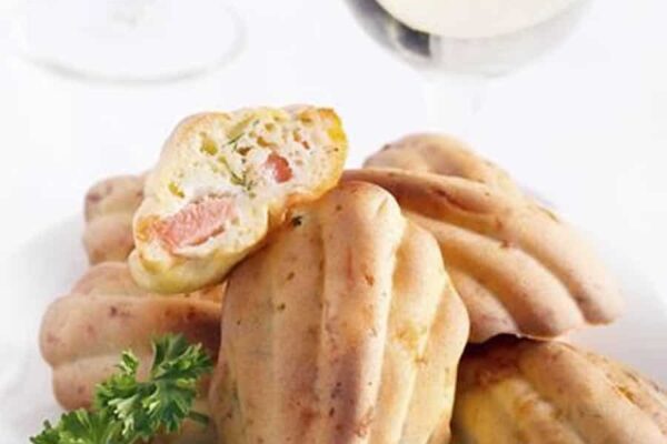 Madeleines au saumon fumé au thermomix