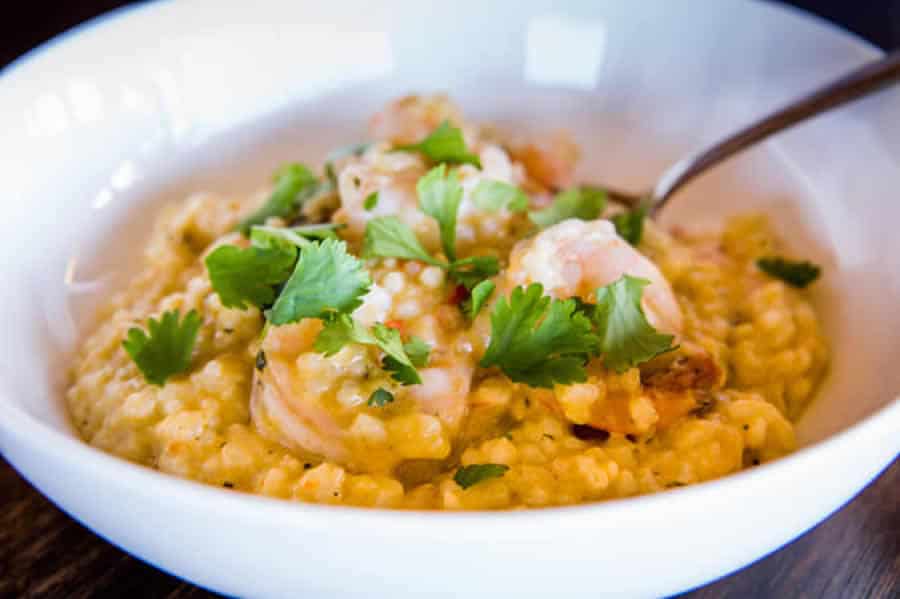 Risotto aux crevettes et au curry au thermomix