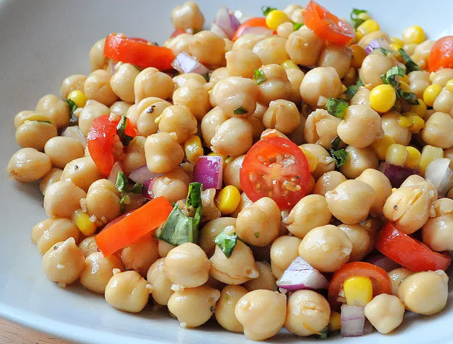 Salade de pois chiches recette WW