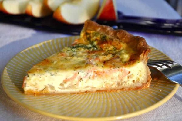 Tarte aux deux saumons au thermomix