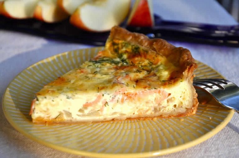 Tarte aux deux saumons au thermomix