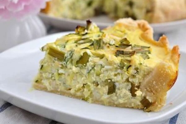 Tarte salée ricotta courgettes et menthe au thermomix