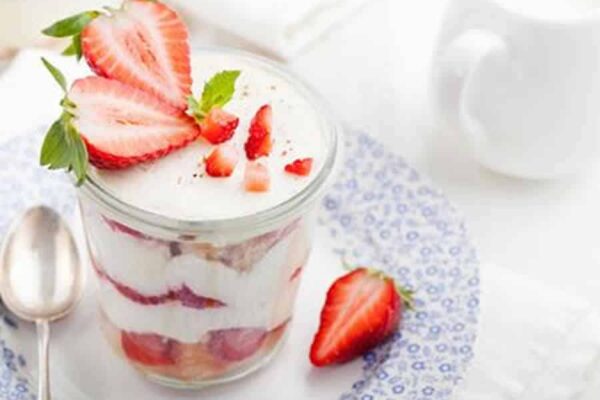 Tiramisu aux Fraises et Rhubarbe au thermomix
