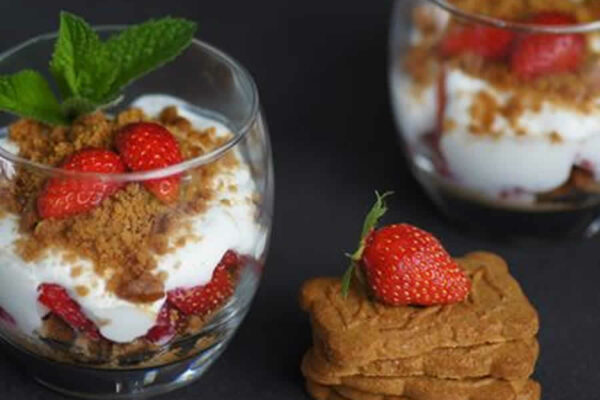 Verrine aux fraises au thermomix