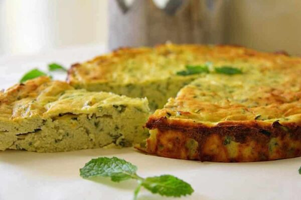 Cake aux courgettes, menthe et feta au thermomix