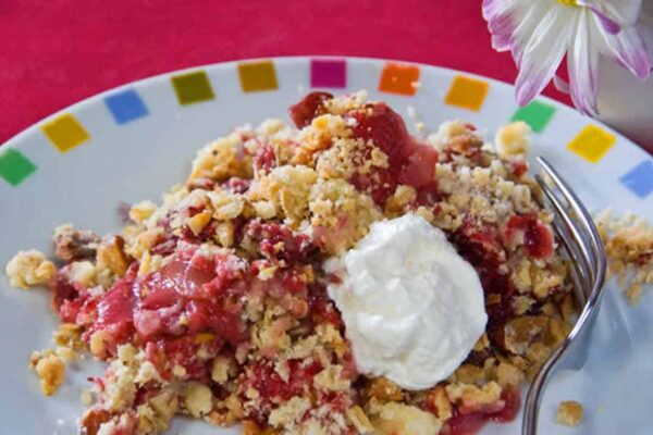 Crumble aux fraises au thermomix