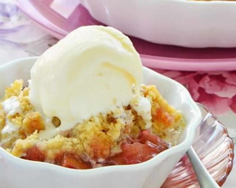 Crumble à la rhubarbe au thermomix