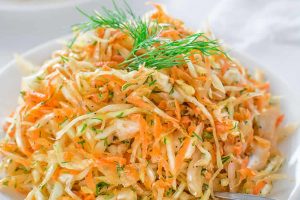 Salade au chou carottes et noix au thermomix