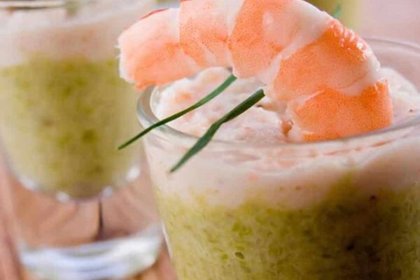 Verrines asperges saumon au Thermomix