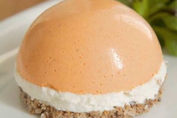 Dômes de mousse de poivrons et chèvre frais au thermomix