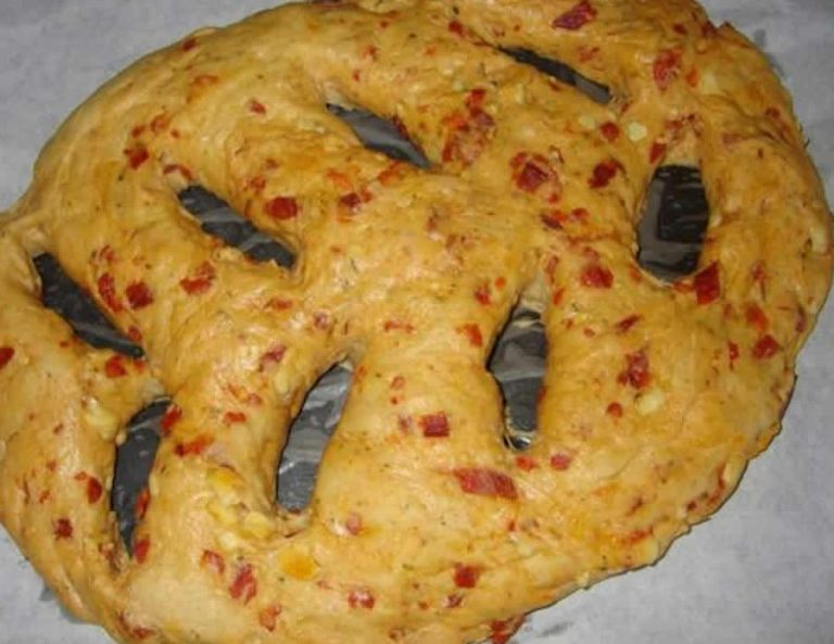 Fougasse au chorizo au Thermomix