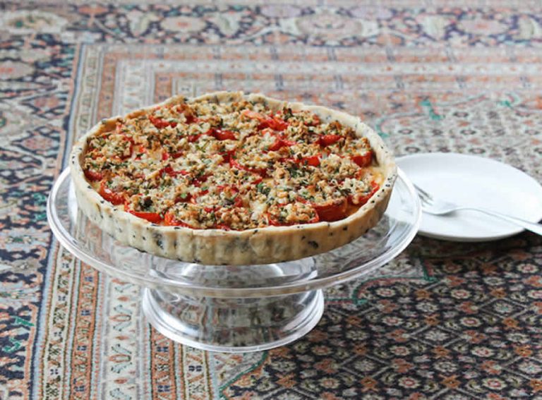 Quiche aux anchois et tomates cerises au thermomix