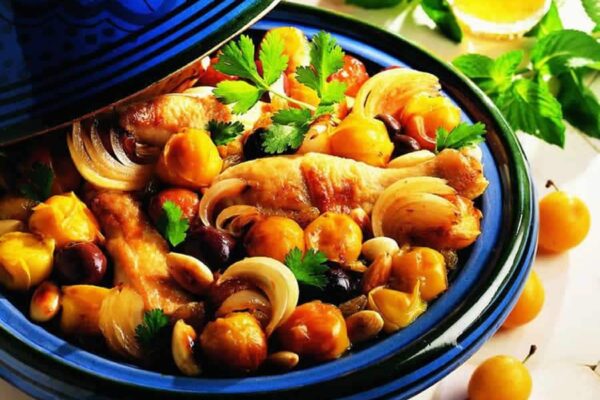 Tajine de poulet aux mirabelles au thermomix