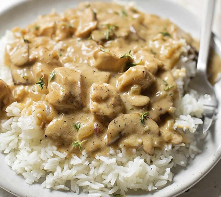 Poulet stroganoff au Thermomix
