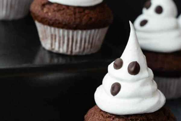 Cupcakes fantômes d'Halloween au thermomix