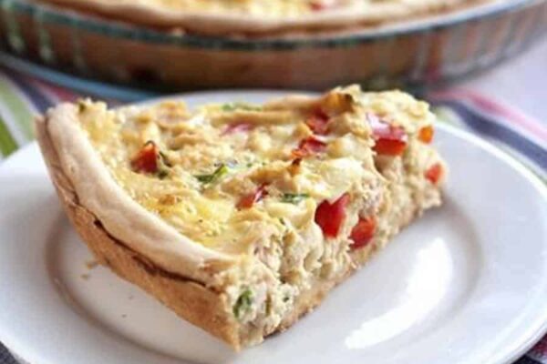Quiche aux poivrons et poulet au thermomix