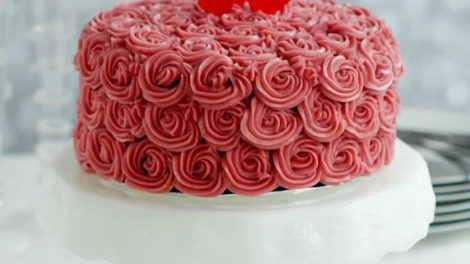 Rose cake à la fraise au thermomix