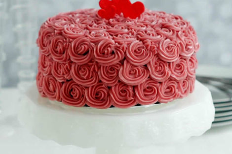 Rose cake à la fraise au thermomix