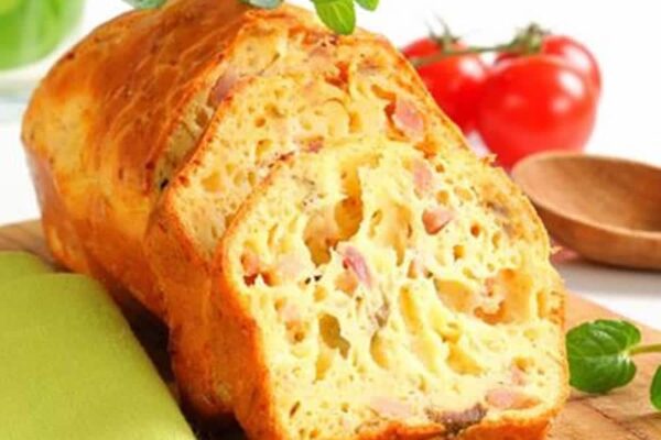 Cake moelleux au jambon et gruyère au thermomix