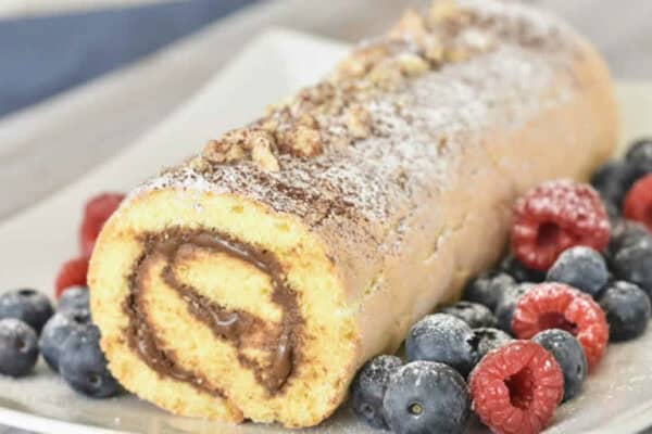 Gâteau roulé au Nutella ultra moelleux au thermomix