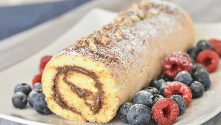 Gâteau roulé au Nutella ultra moelleux au thermomix