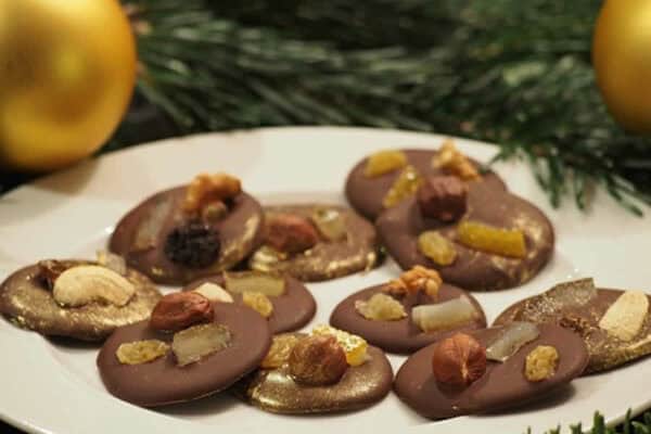 Mendiants au chocolat de Noël au Thermomix