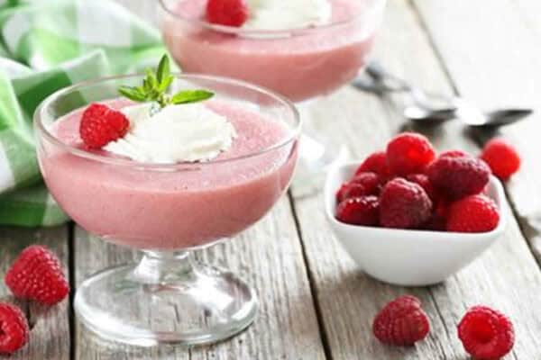 Mousse de framboises au fromage blanc au thermomix