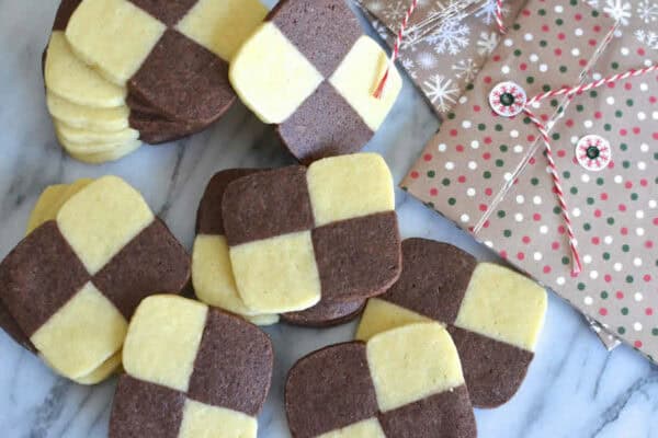 Petits sablés damier au Thermomix