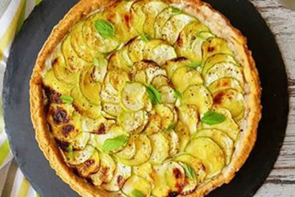 Tarte aux navets et au chèvre au thermomix