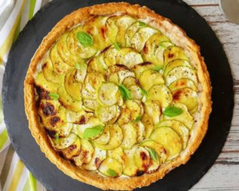 Tarte aux navets et au chèvre au thermomix