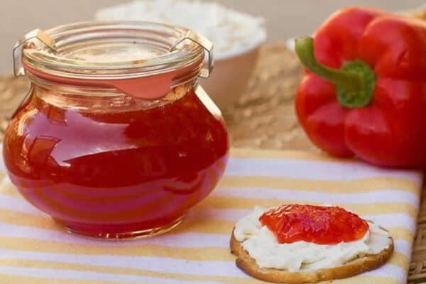 Confiture de poivron au safran au thermomix